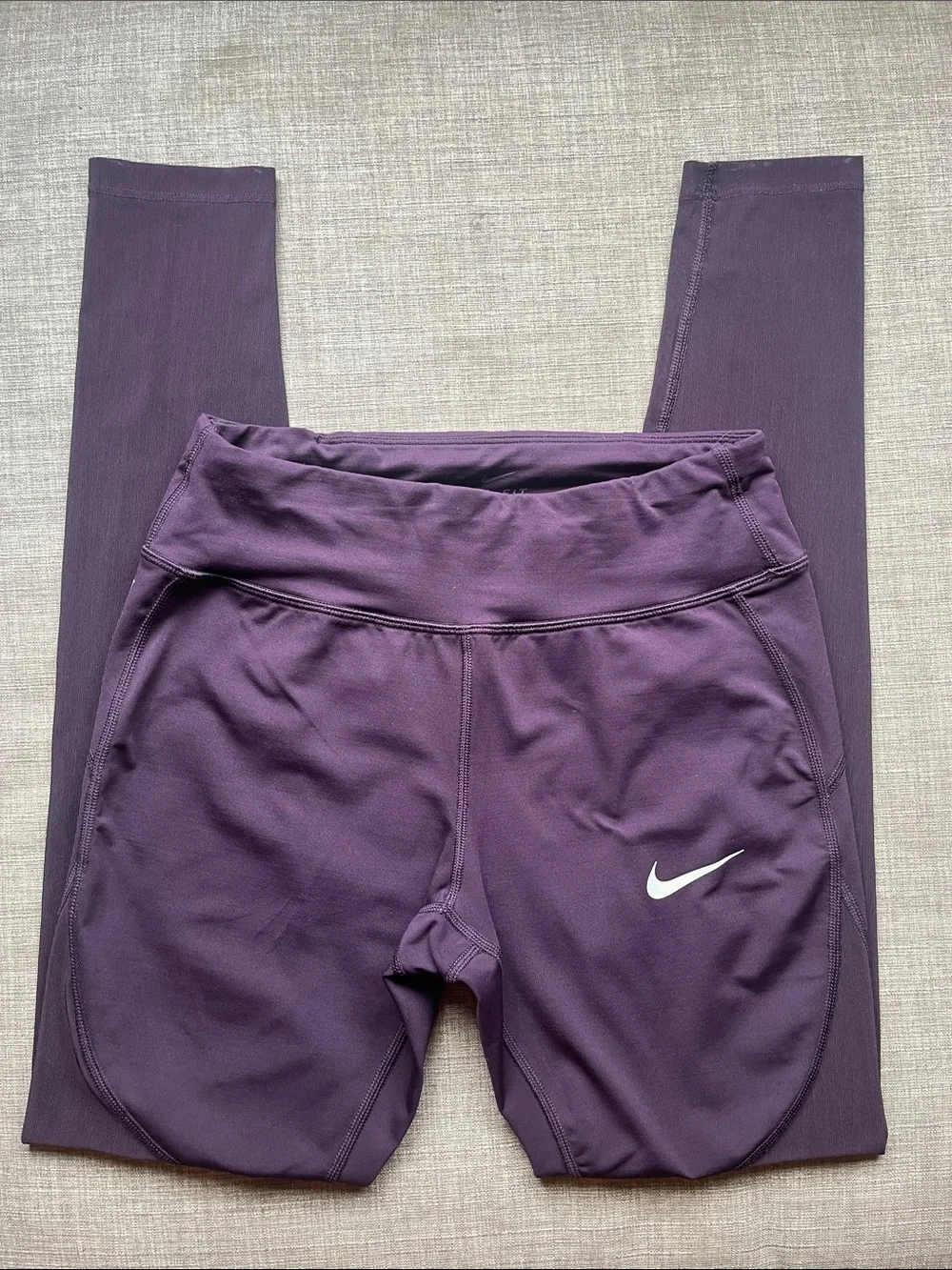 Nike Running Dri-Fit Sheer Full Length Leggings Athletic Purple S